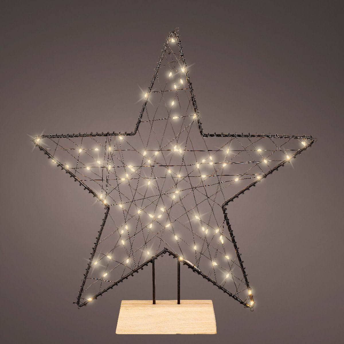 Black Micro LED Star Frame Light - 38cm | Taskers Online Store ...