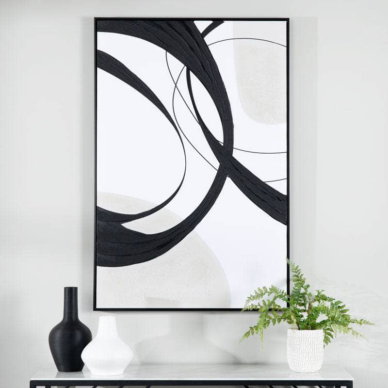 Pictures -  Black Painting On Canvas 2 (17019) -  60009765