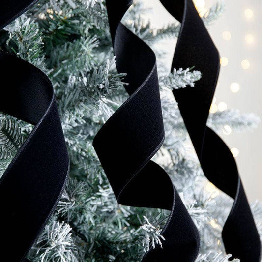 Christmas  -  Black Velvet Ribbon - 2.5" x 10Y  -  60008638