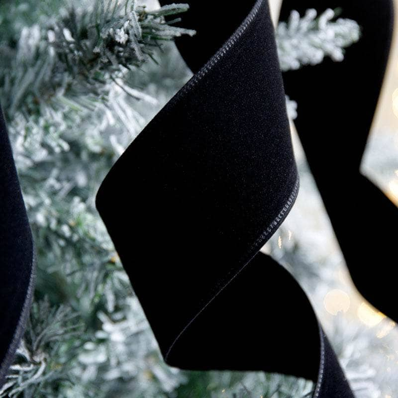 Christmas  -  Black Velvet Ribbon - 2.5" x 10Y  -  60008638