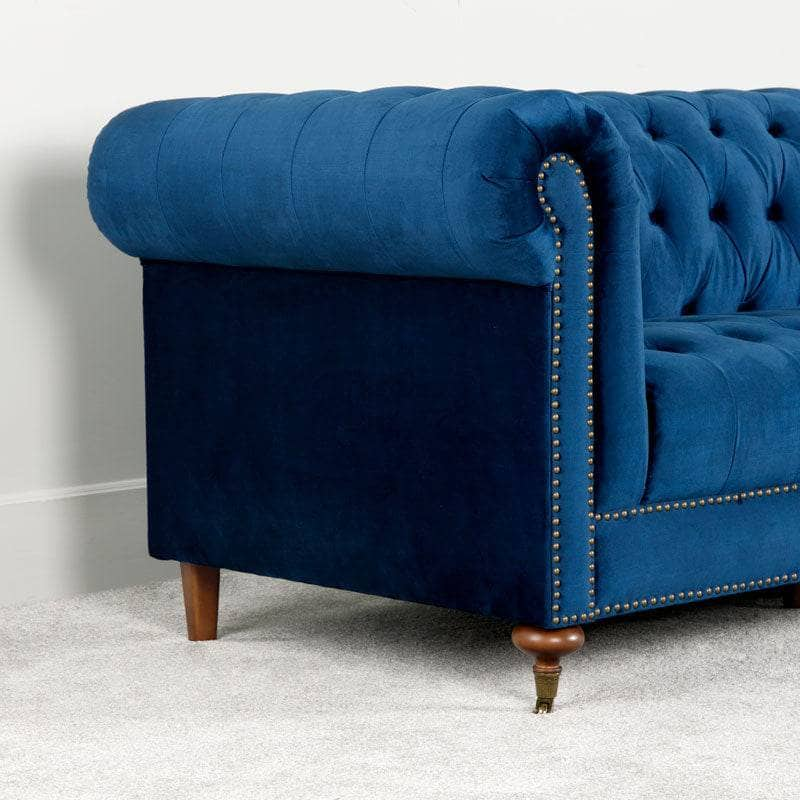 Furniture  -  Buckingham 3 Seater Sofa - Blue  -  60009273