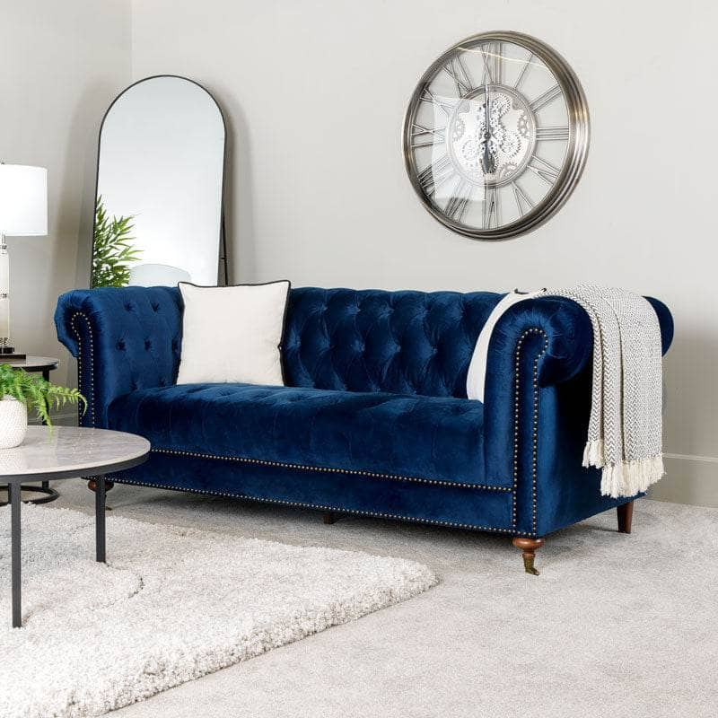 Furniture  -  Buckingham 3 Seater Sofa - Blue  -  60009273