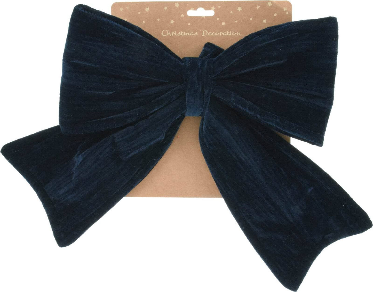 Dark Blue Velvet Bow - 34cm  -  60008476