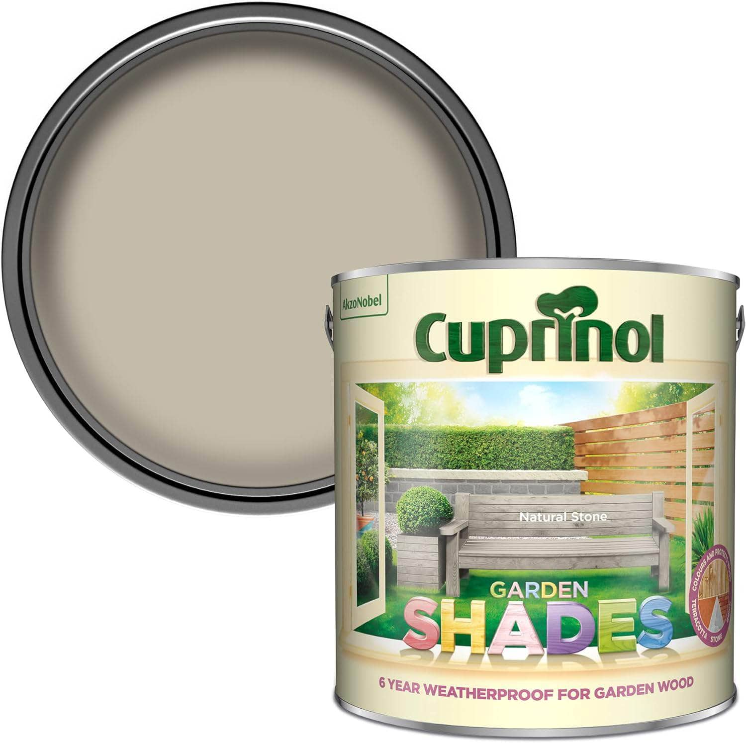 Paint  -  Caprinol Garden Shades 2.5L Natural Stone  -  50149546