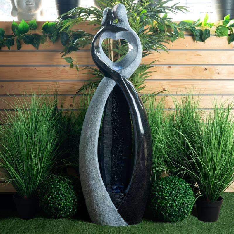 Gardening  -  Couple Heart Rippled Sheet Water Feature  -  50104735