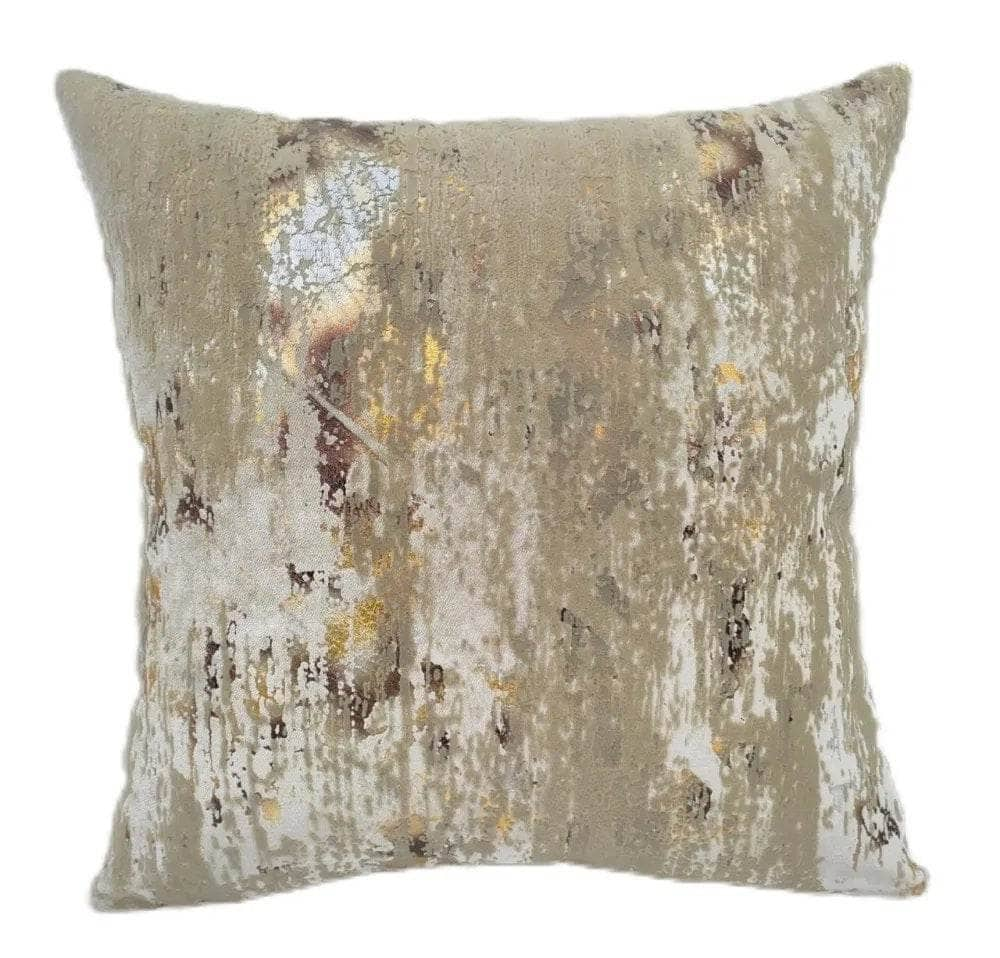  -  Flock & Foil Cushion - Gold -  60010232