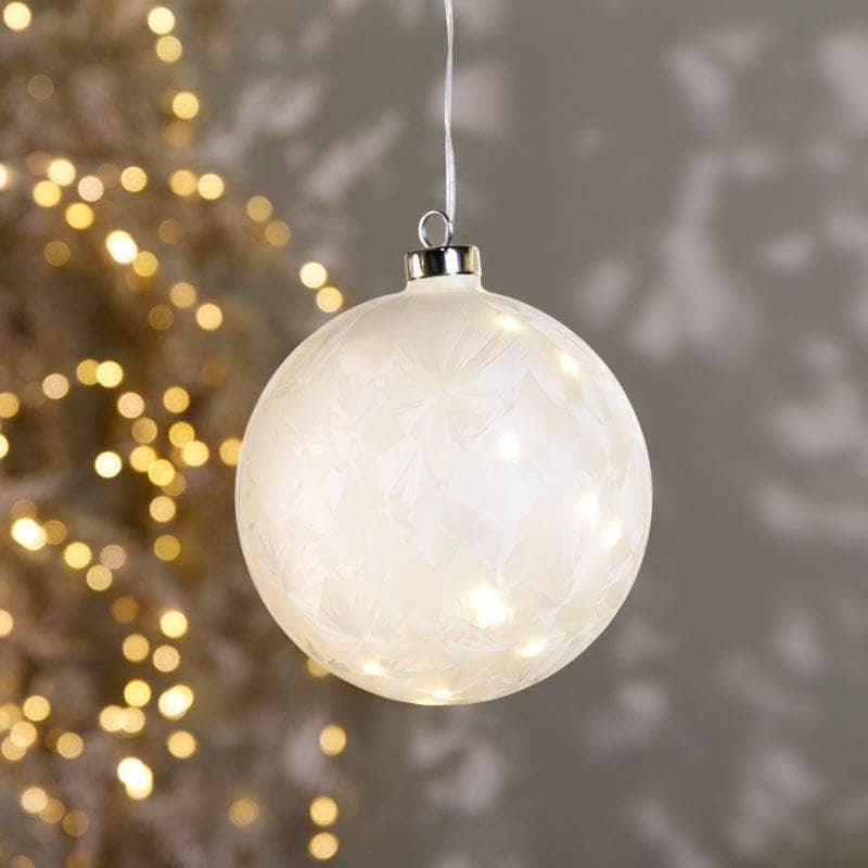 Christmas  -  Frosted Micro LED Ball - 14cm  -  60008542