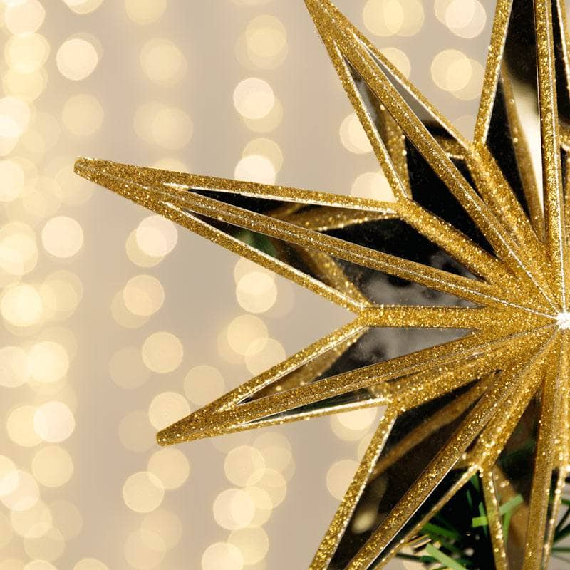 Gold Mirror Star Tree Topper - 30cm  -  60008725