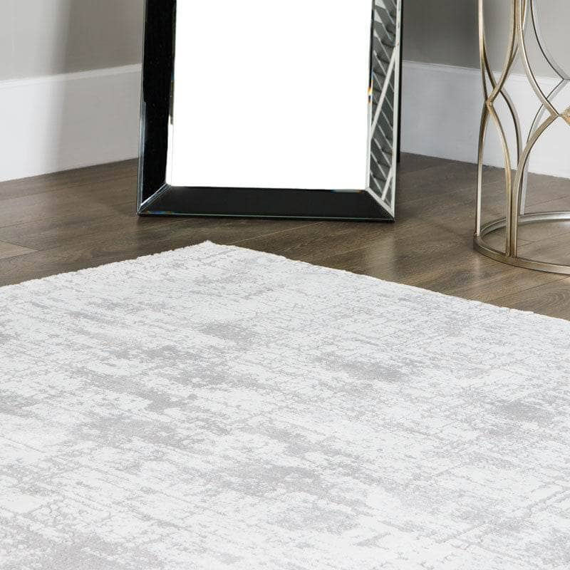 Rugs  -  Kuza Grey Abstract Rug - Multiple Sizes  - 