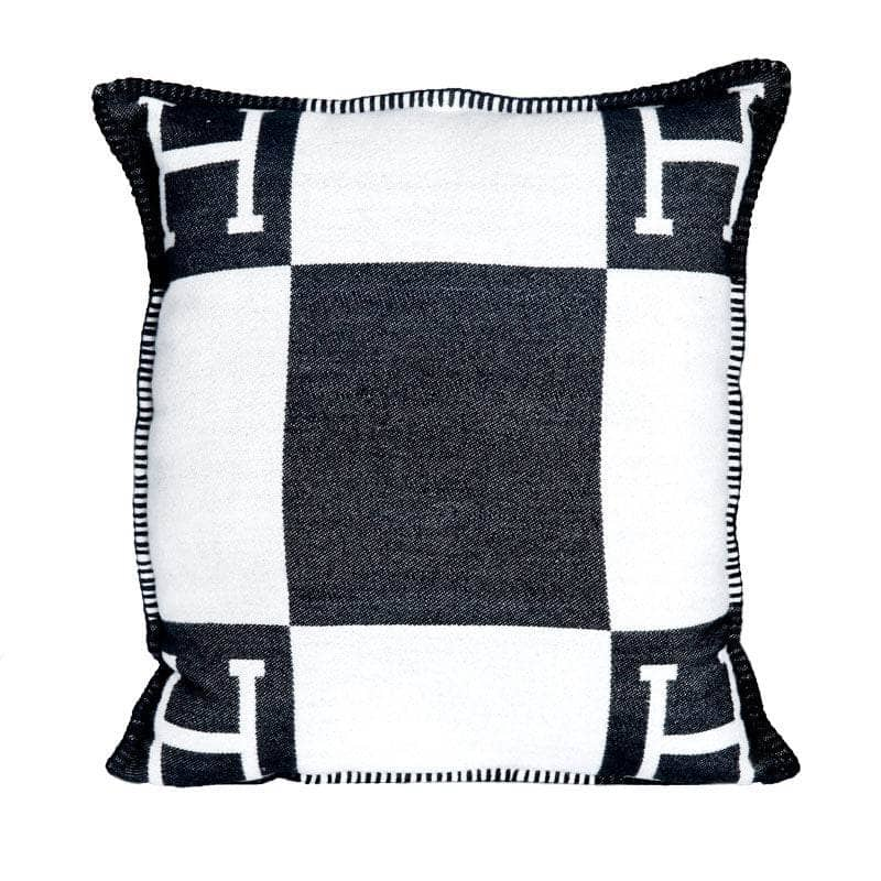 Homeware  -  Letter H Cushion - Black  -  60007732