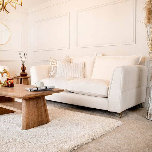 Furniture  -  Eiffel 3 Seater Sofa - Ivory  -  60013274