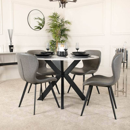 Furniture  -  Santorini Round Table & 4 Athena Chairs  -  60013580