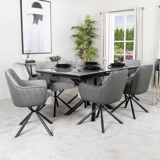 Furniture  -  Michigan Extendable Table & 6 Chairs  -  60013556