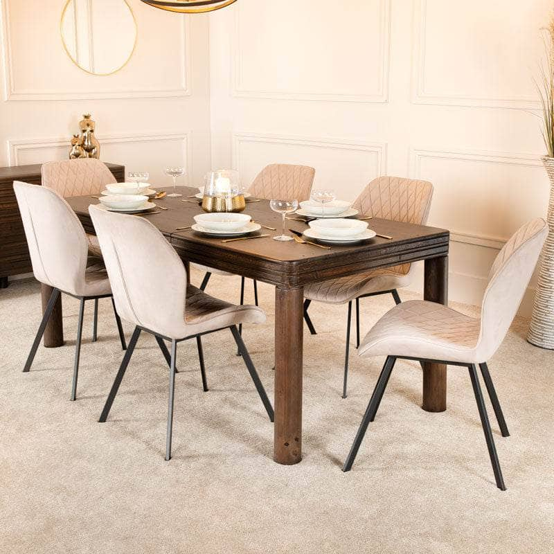 Furniture  -  Cambridge Table & 6 Vancouver Taupe Chairs  -  60013819