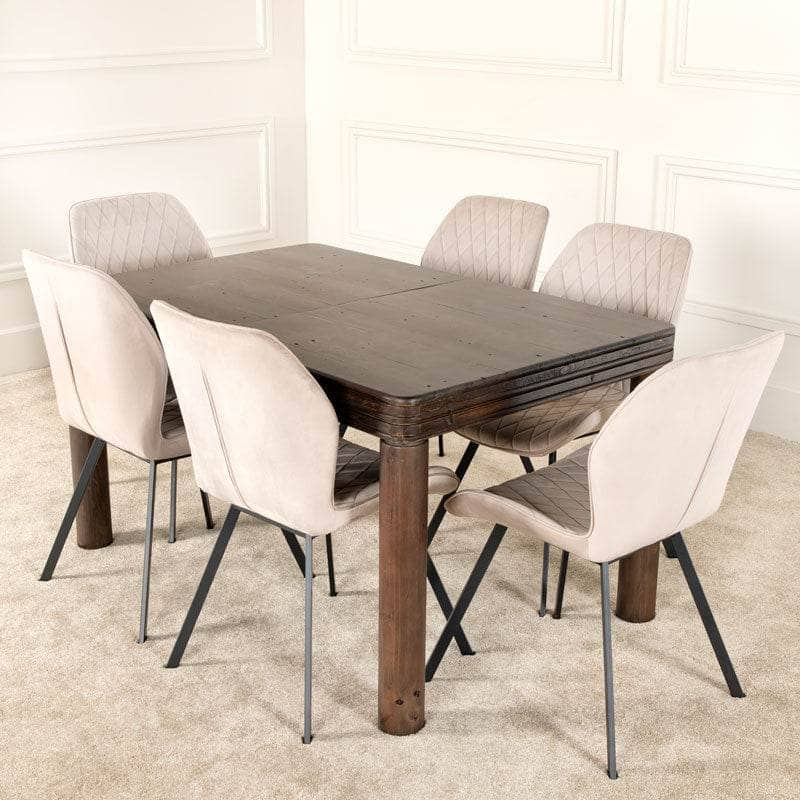 Furniture  -  Cambridge Table & 6 Vancouver Taupe Chairs  -  60013819