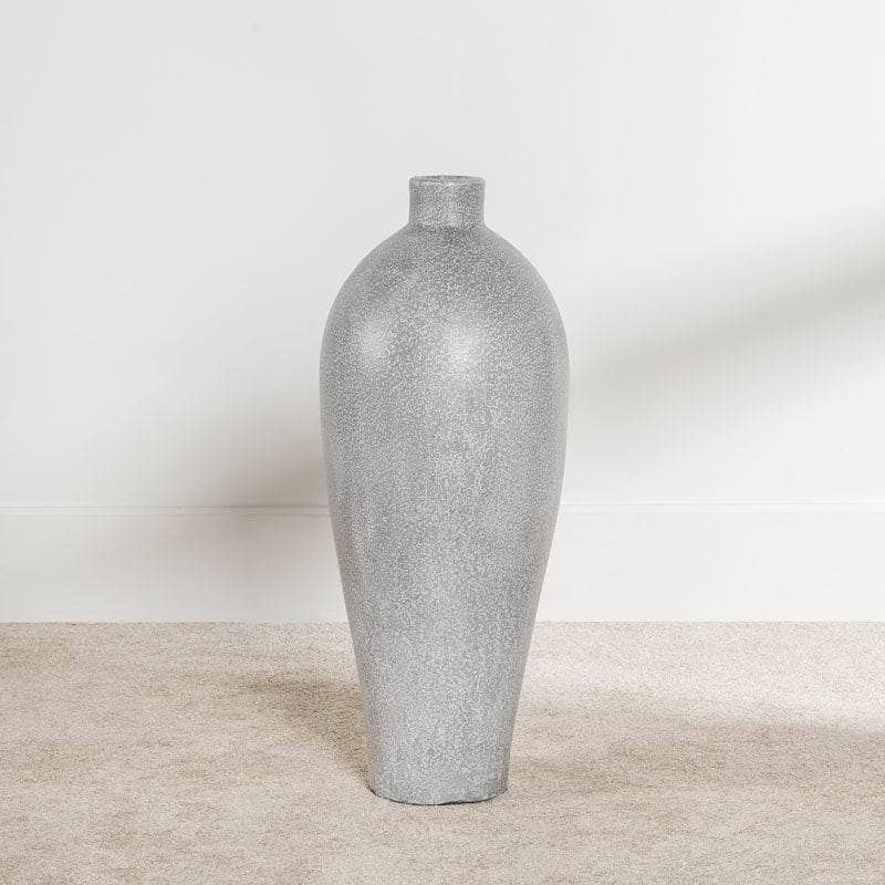 Homeware  -  Grey Concrete Effect Vase - Small  -  50141909