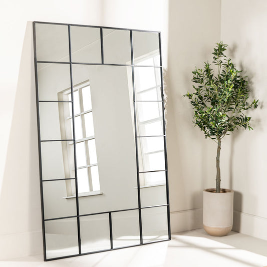 Black Window Mirror 119 x 179cm
