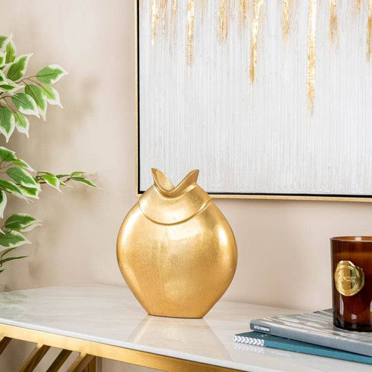 Homeware  -  Gold Metal Vase - 24cm  -  60011709