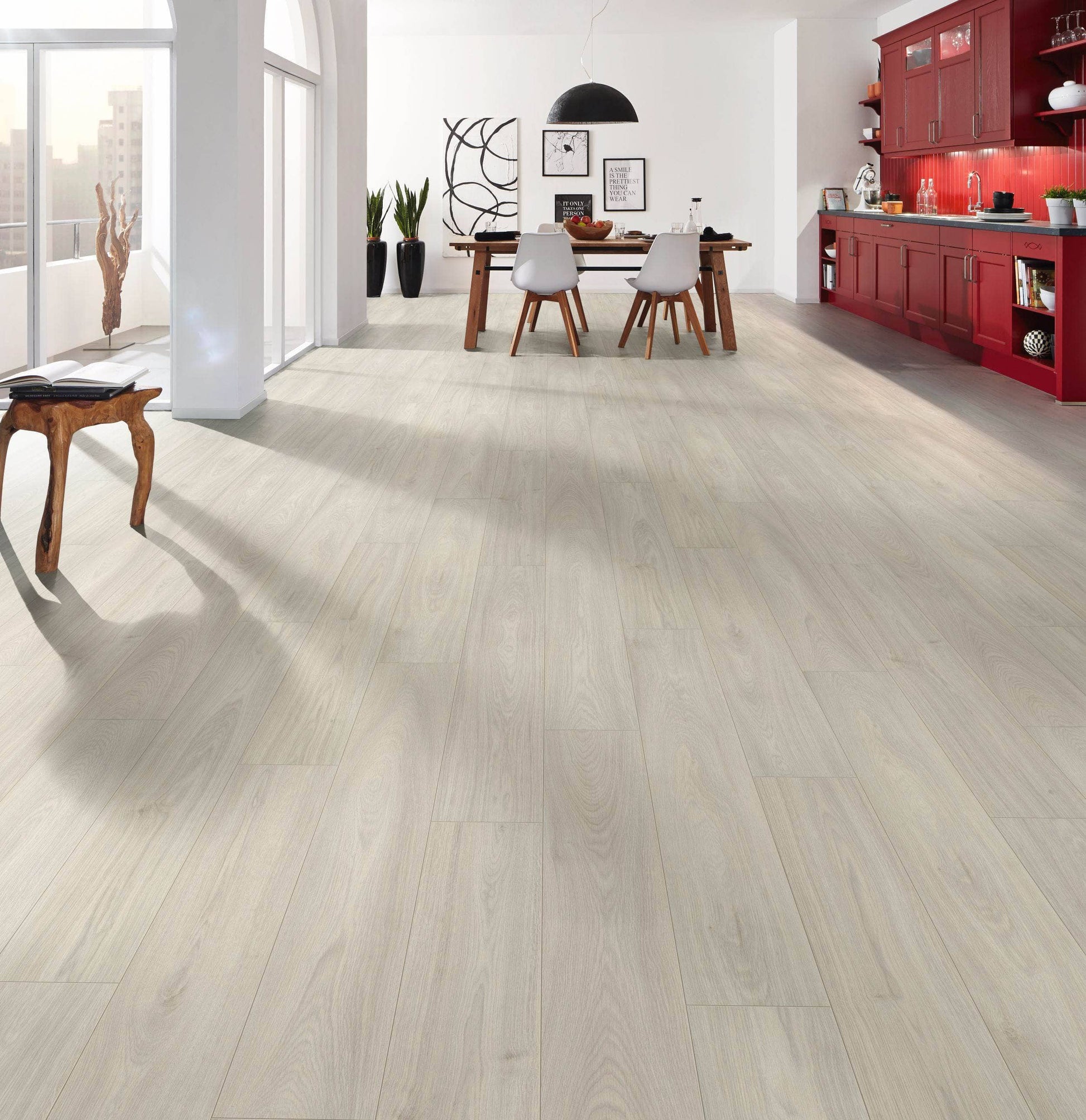 Flooring & Carpet  -  Krono Atlantic Cotton Greenvale Oak Laminate Flooring  2.26M²  -  60011167