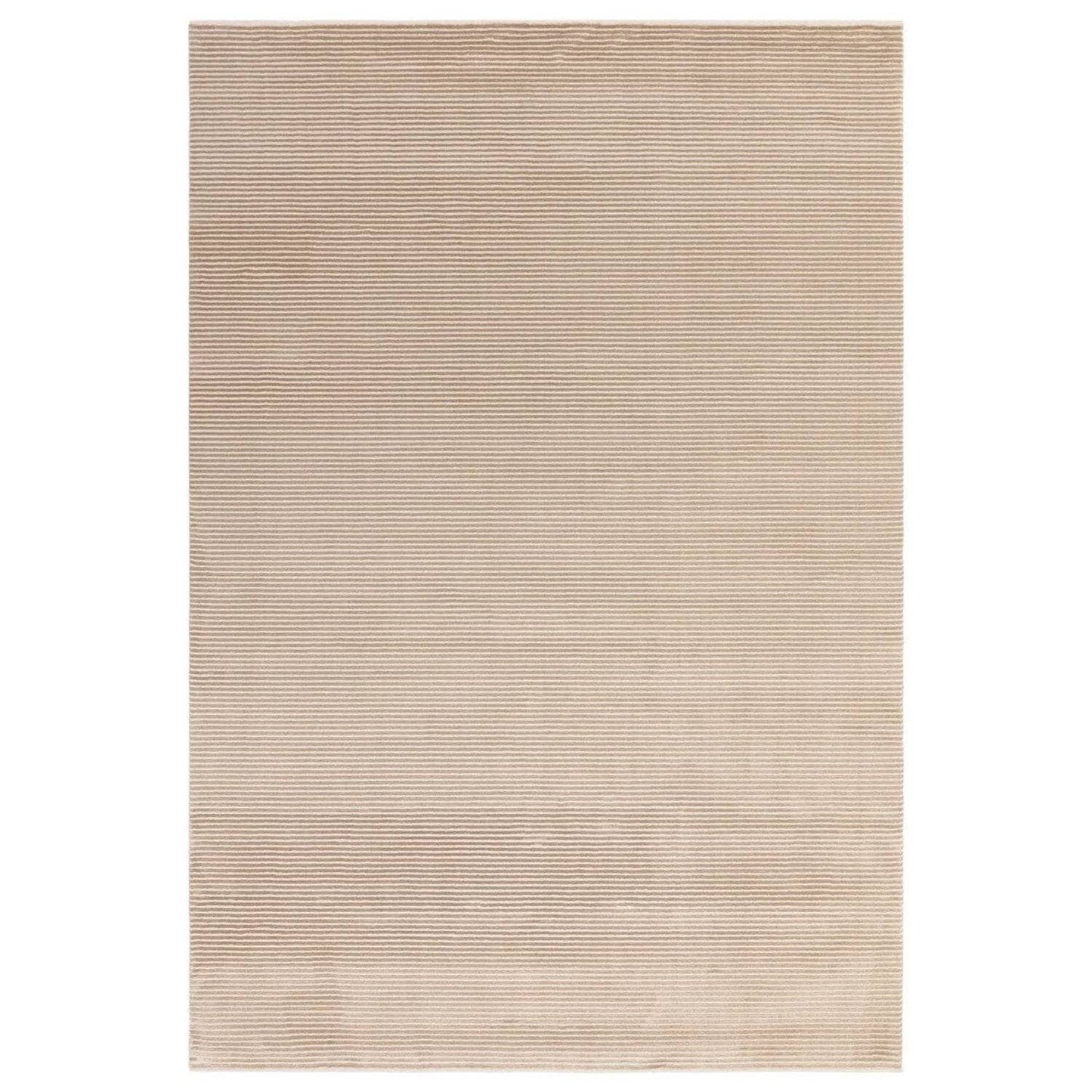 Homeware  -  Kuza Plain Stripe Beige Rug - Multiple Sizes  - 