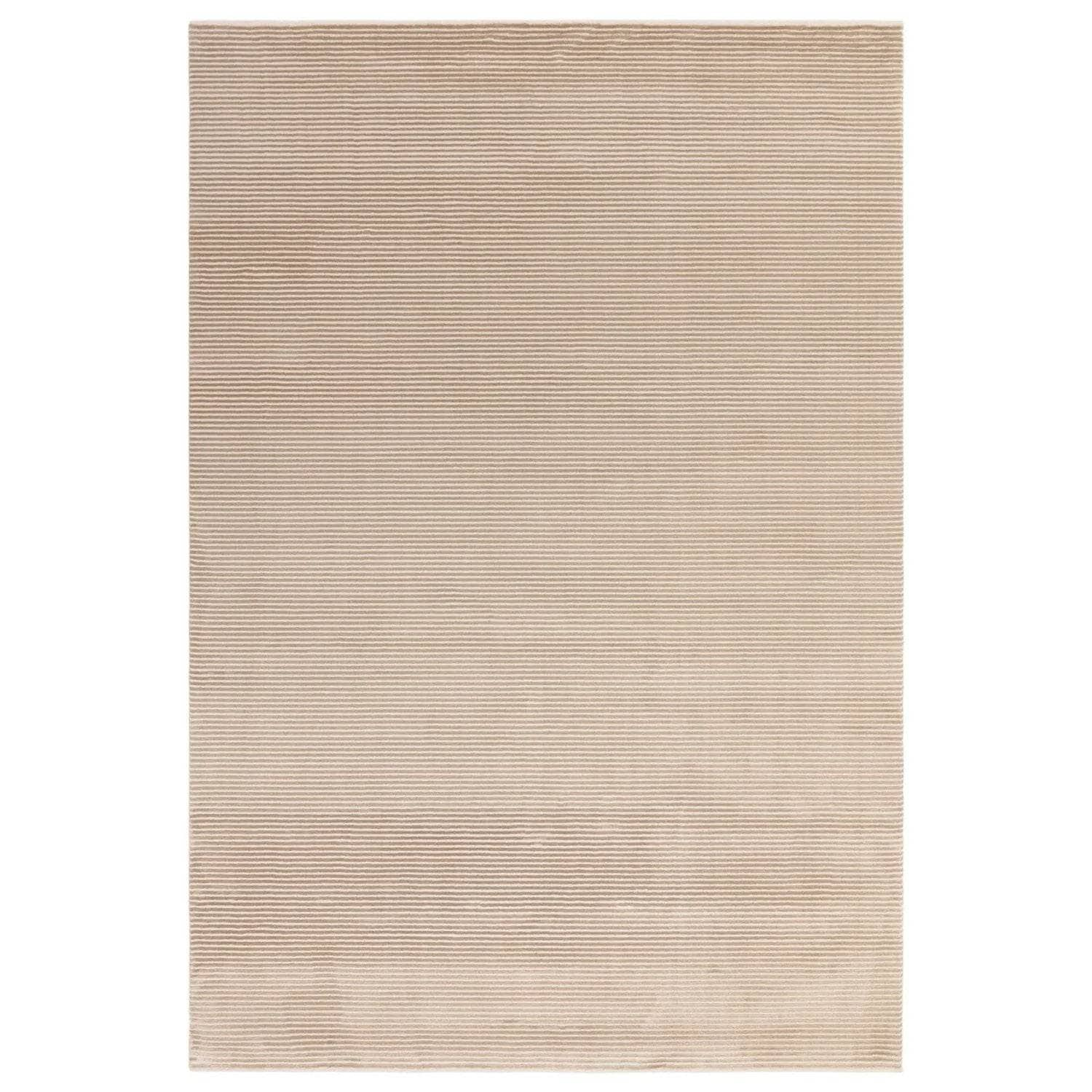 Homeware  -  Kuza Plain Stripe Beige Rug - Multiple Sizes  - 