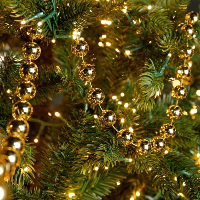 Christmas  -  Light Gold Bead Garland - 2cm  -  60008525