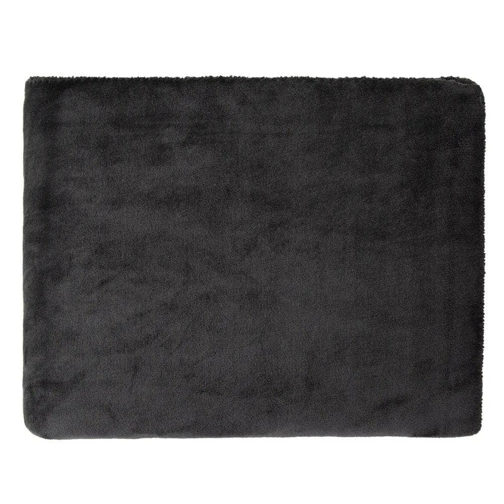 Homeware  -  Luxury Fleece Throw - Black  -  60010249