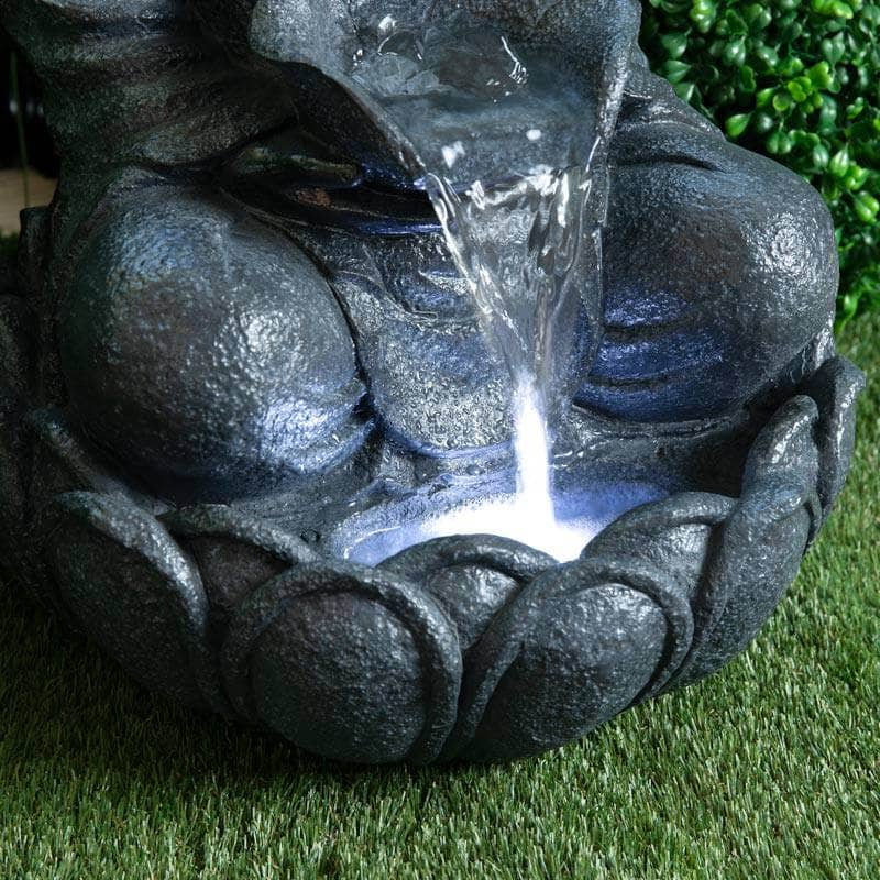 Gardening  -  Medium Grey Buddha Water Feature  -  60008997