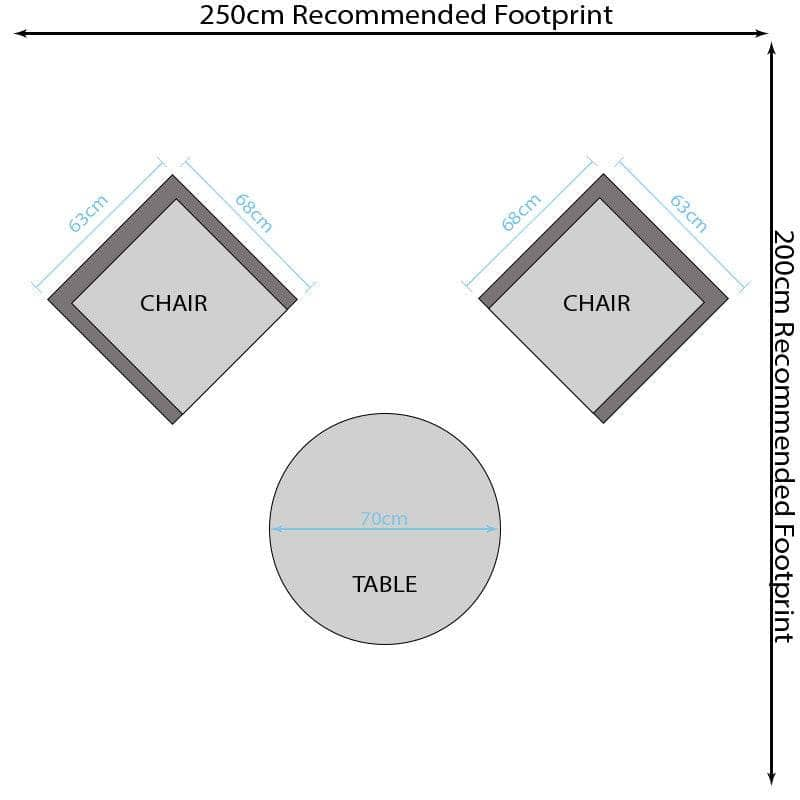 Gardening  -  Rio Reclining Bistro Set  -  60010183