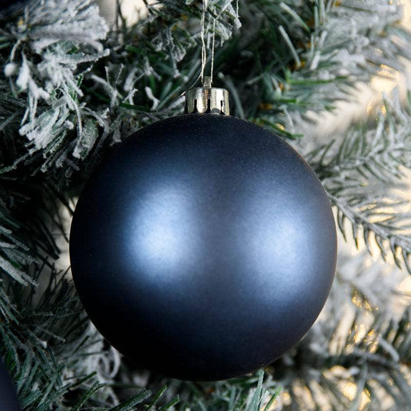 Christmas  -  Midnight Blue Christmas Baubles - 4 Pack  -  50138042