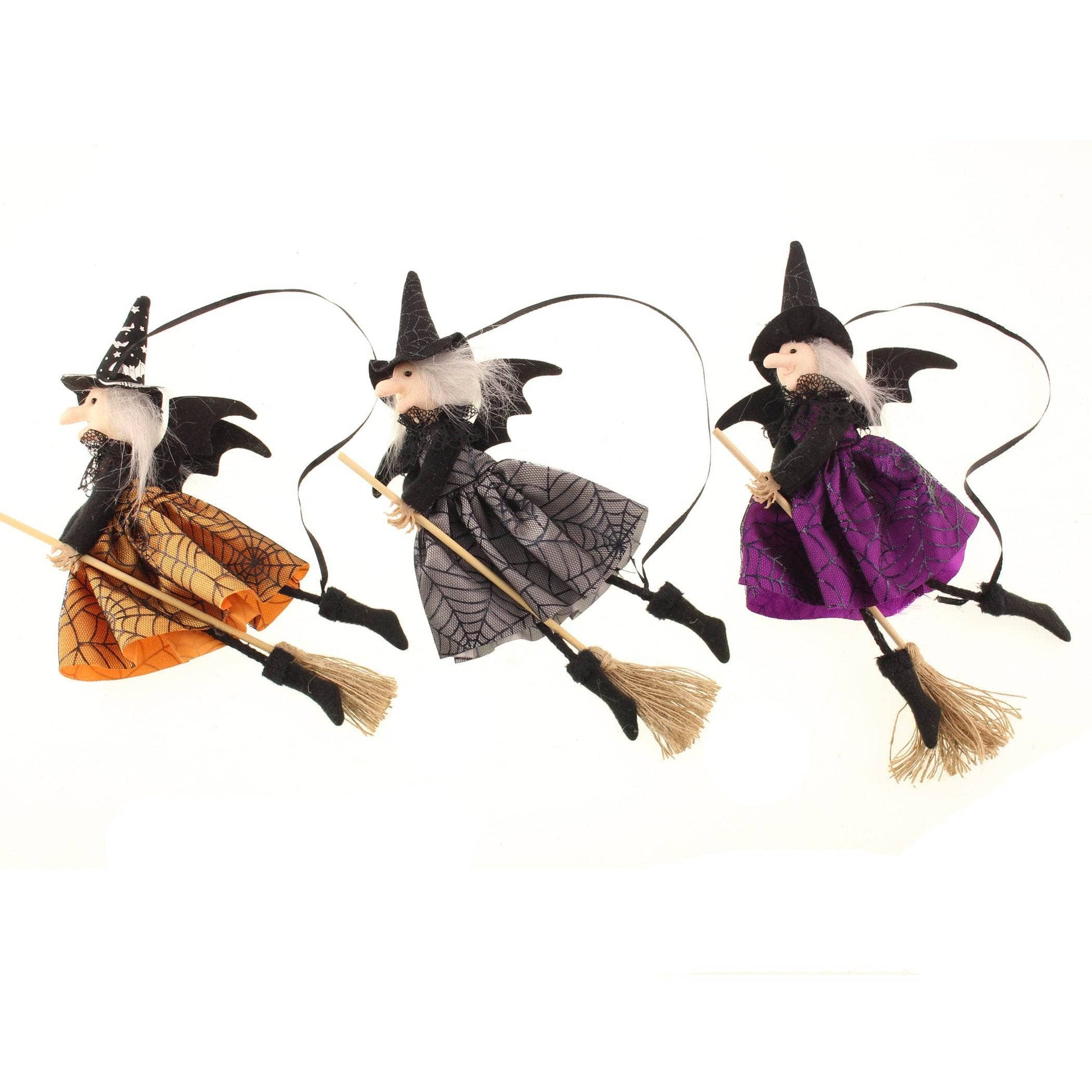 Homeware  -  Assorted Flying Witch With Broom  -  60012194