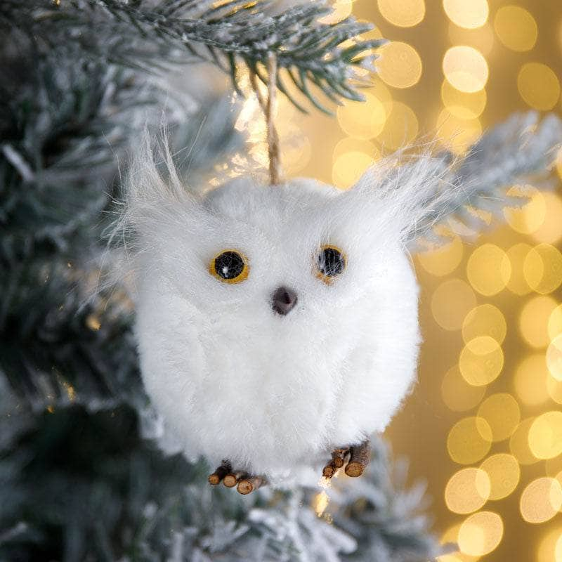 Christmas  -  Owl Christmas Tree Decoration - 6cm  -  60008463