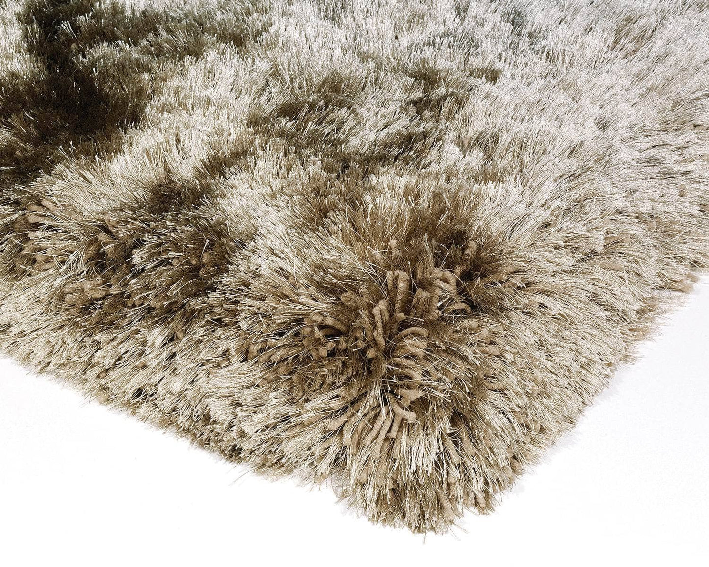 Rugs  -  Plush Taupe Shaggy Rug - Multiple Sizes  - 