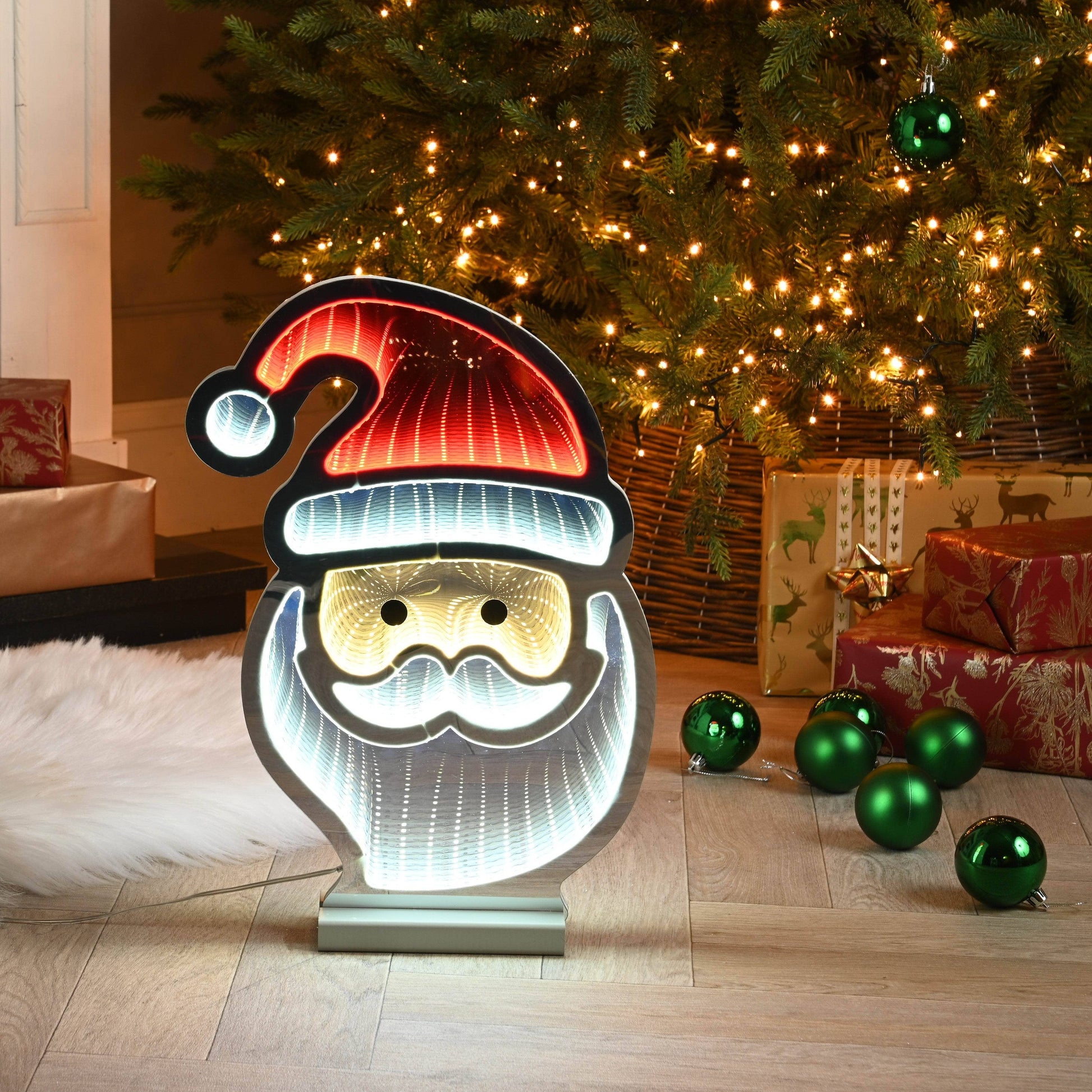 Christmas  -  Santa Face Infinity Light - 40cm  -  60008691