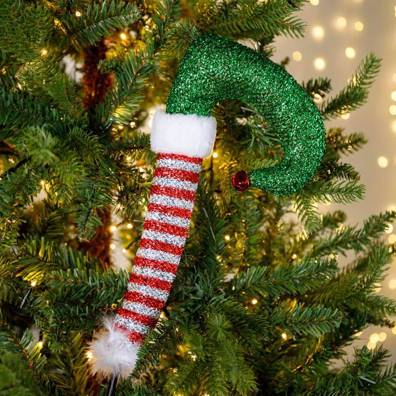 Christmas  -  Sparkly Elf Leg Decoration - 60cm  -  60008802