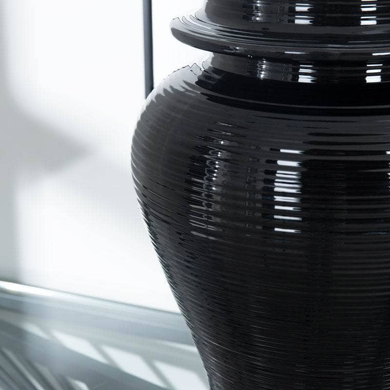 Homeware -  Temple Jar Black - 16"  -  60008115