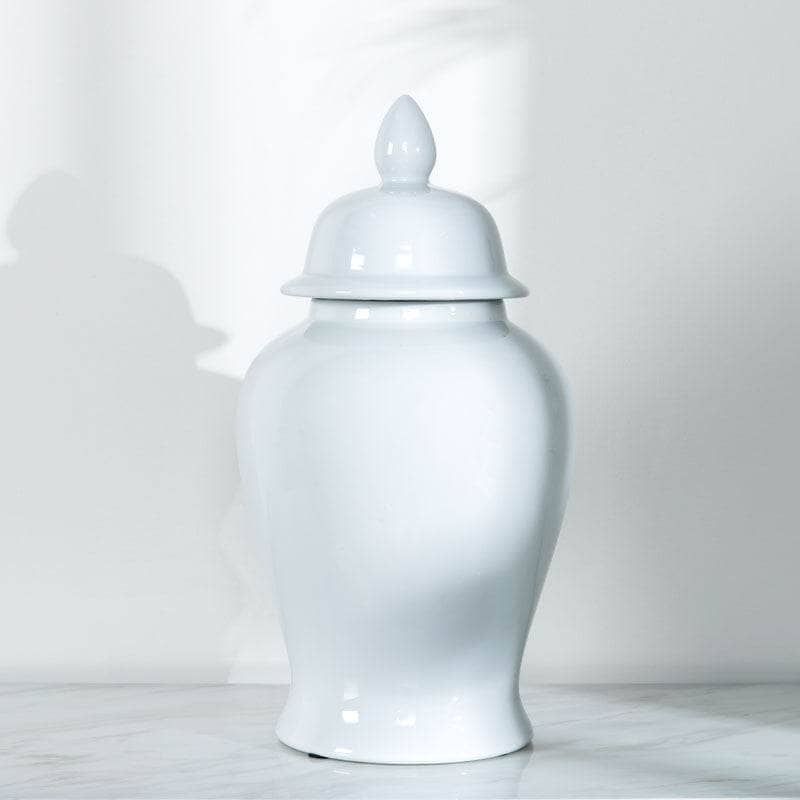 Homeware  -  Temple Jar White - 18"  -  60008112