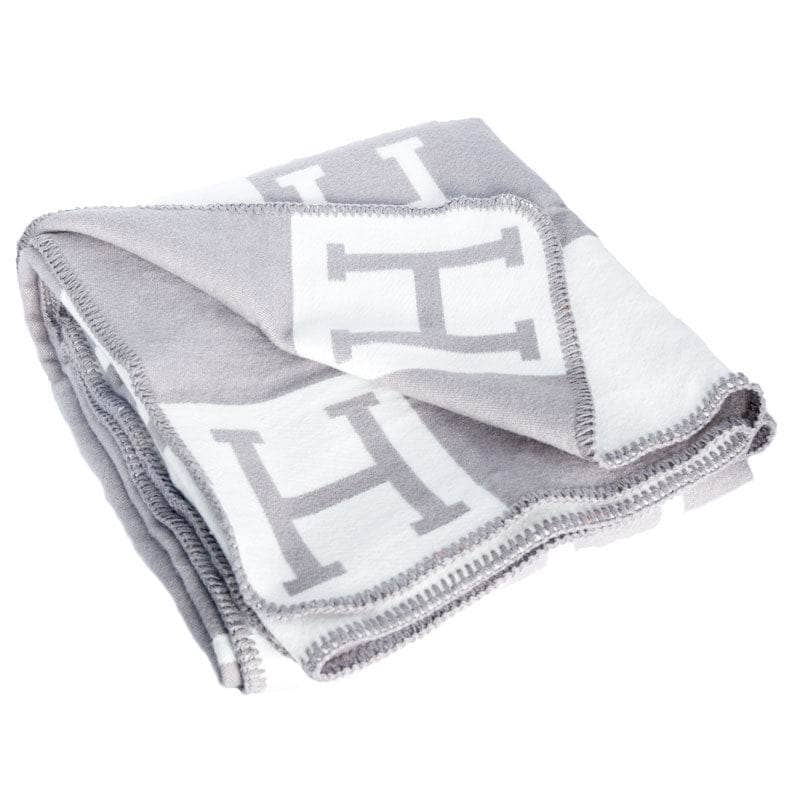 Homeware  -  Letter H Throw - Grey  -  60007737