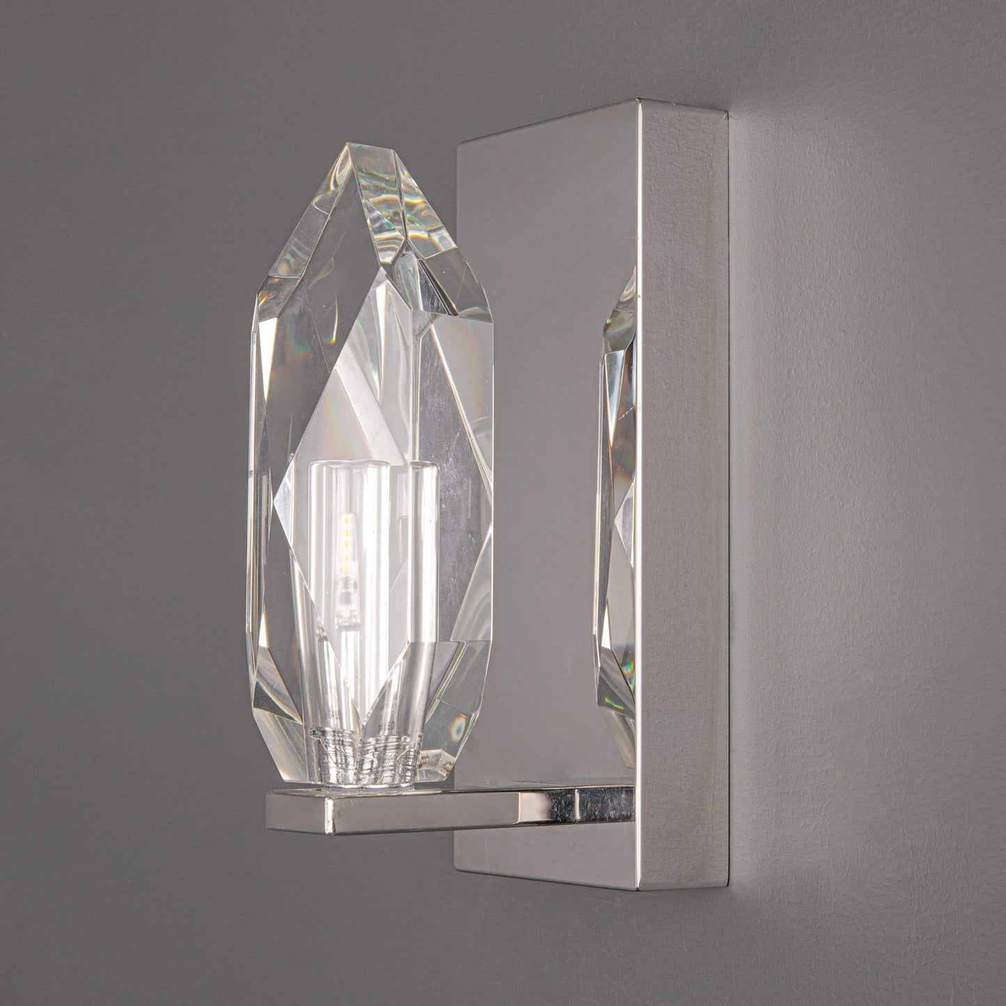 Lights  -  Crystal Wall Light Polished Chrome & Crystal  -  50146067