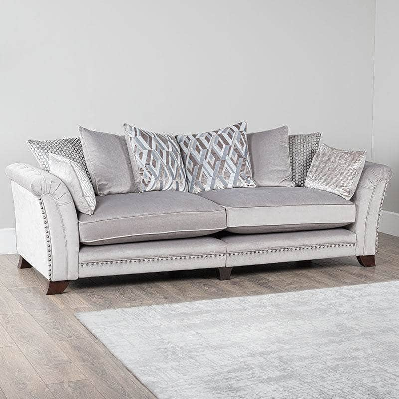 Furniture  -  Florence Grey 4 Seat Sofa  -  50155846