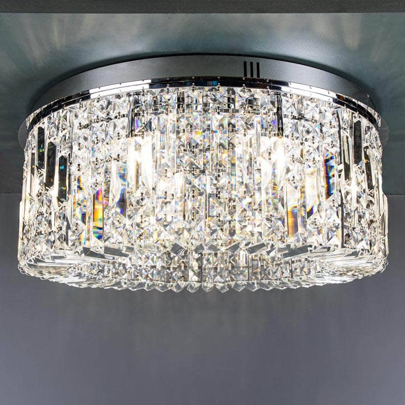 Lights  -  Louisiana Chrome 8 Light Flush Ceiling Light  -  60003461