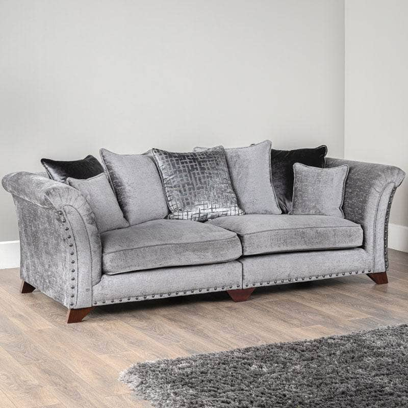 Furniture  -  Provence Grey 4 Seat Sofa  -  50152010