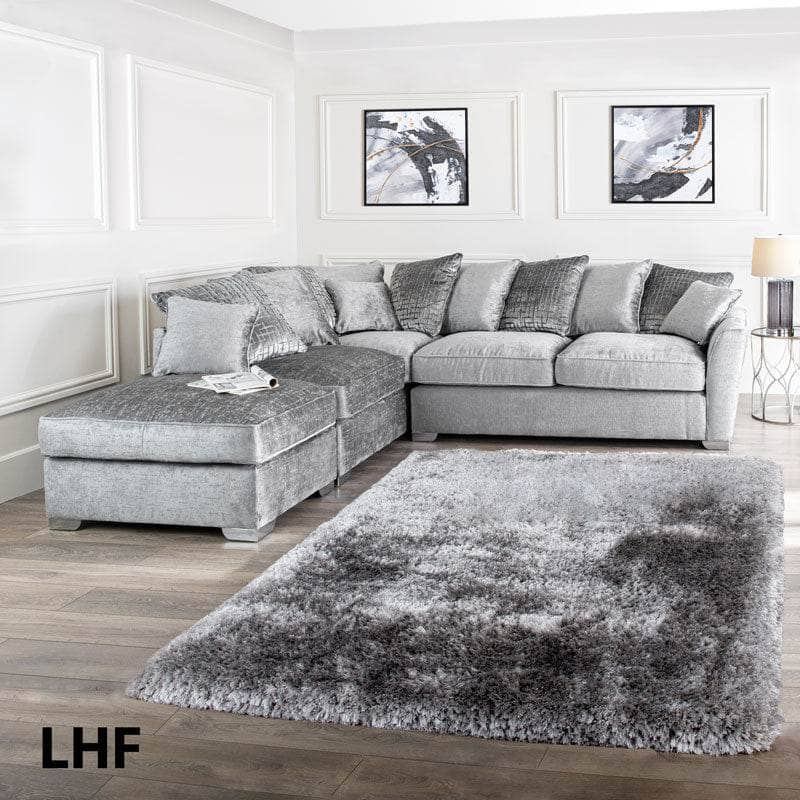 Grey chaise online corner sofa