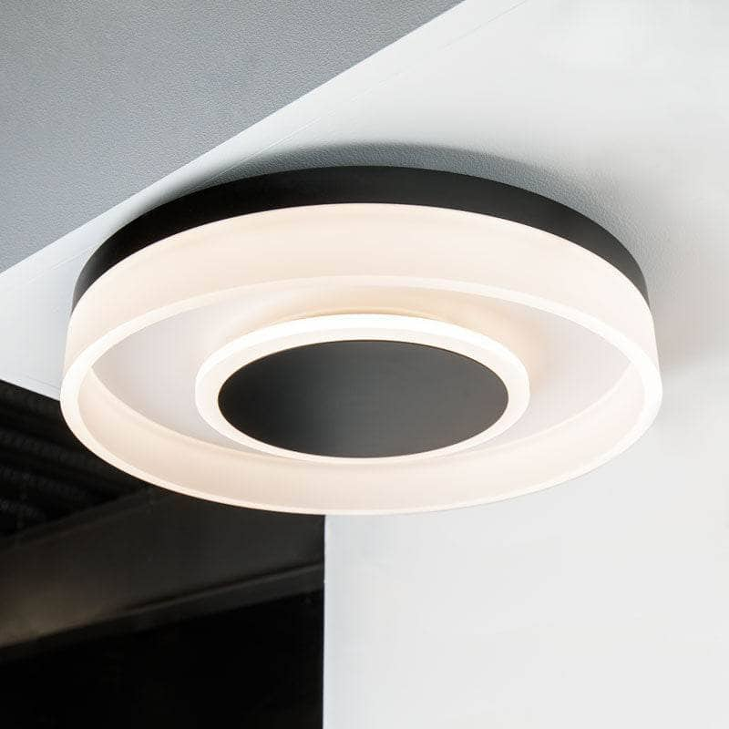 Arabian Flush Ceiling Light - Black