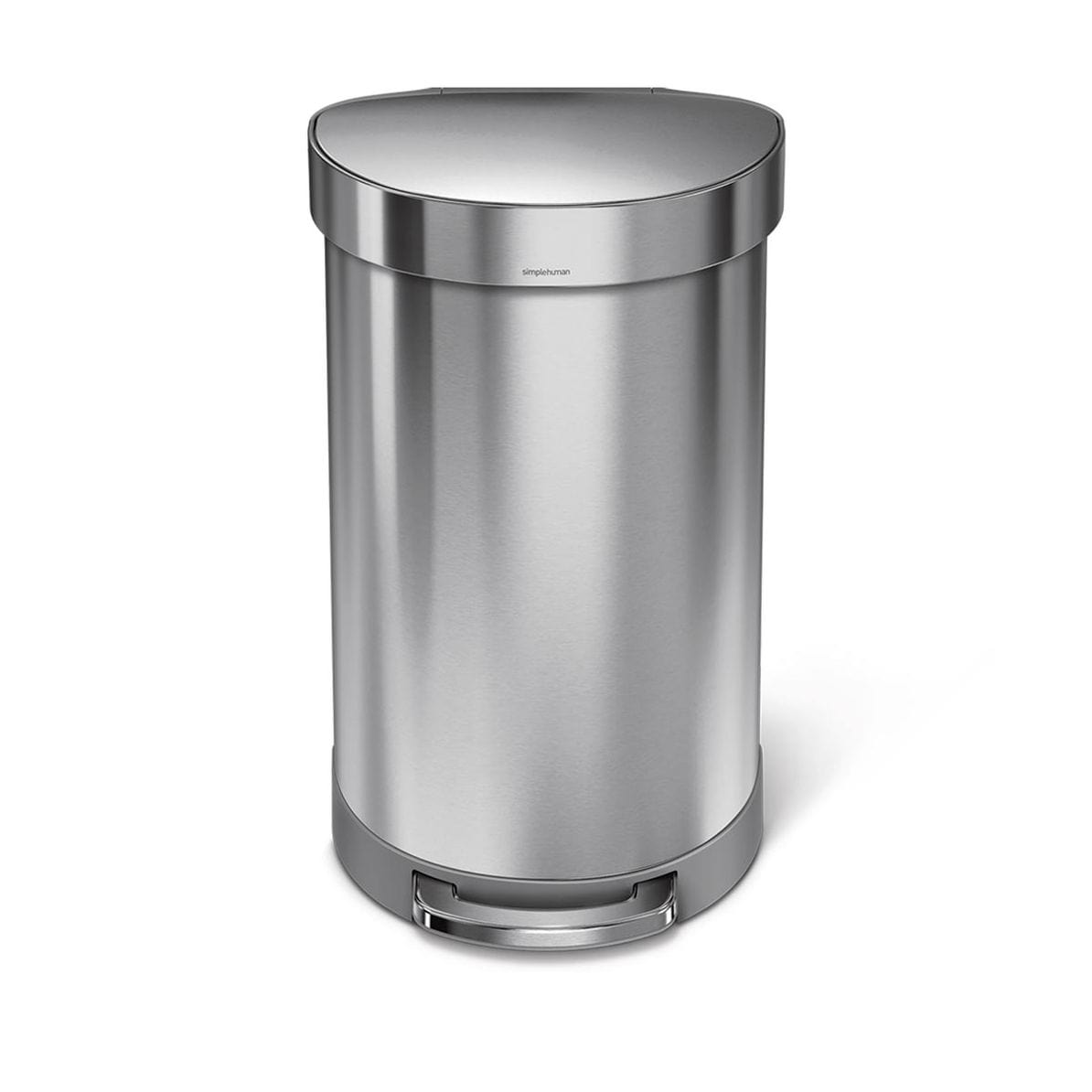 Kitchenware  -  Simplehuman Brushed Steel Semi-Round 45L Pedal Bin  -  50143505