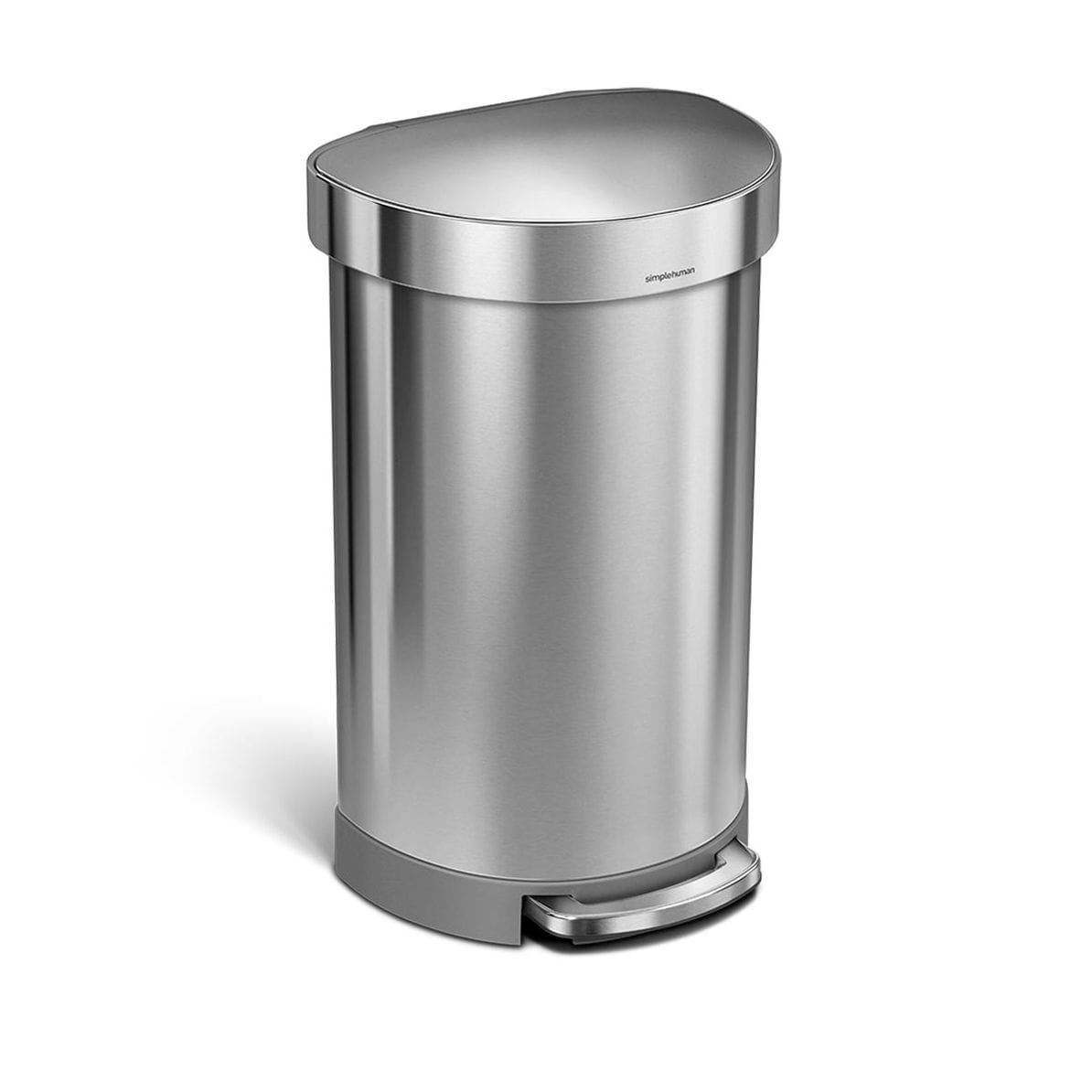 Kitchenware  -  Simplehuman Brushed Steel Semi-Round 45L Pedal Bin  -  50143505