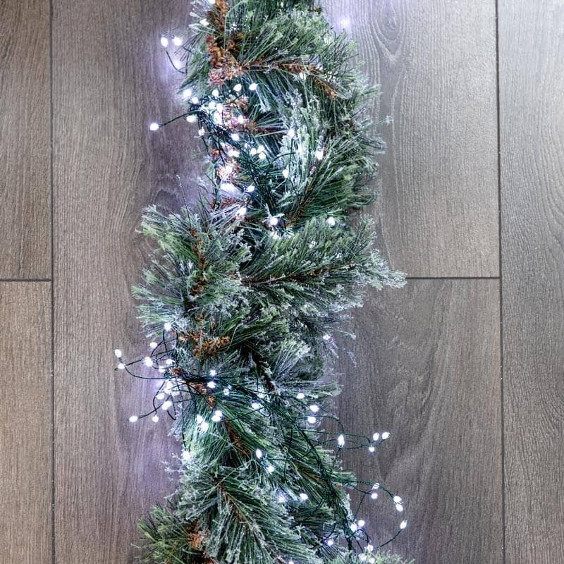 Christmas  -  860 White Ultrabright Garland LED Lights - 5.4m  -  60000973