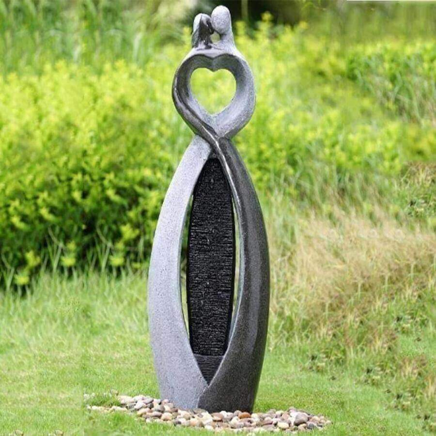 Gardening  -  Aqua Creations Heart Couple Rippled Sheet Water Feature  -  50104735