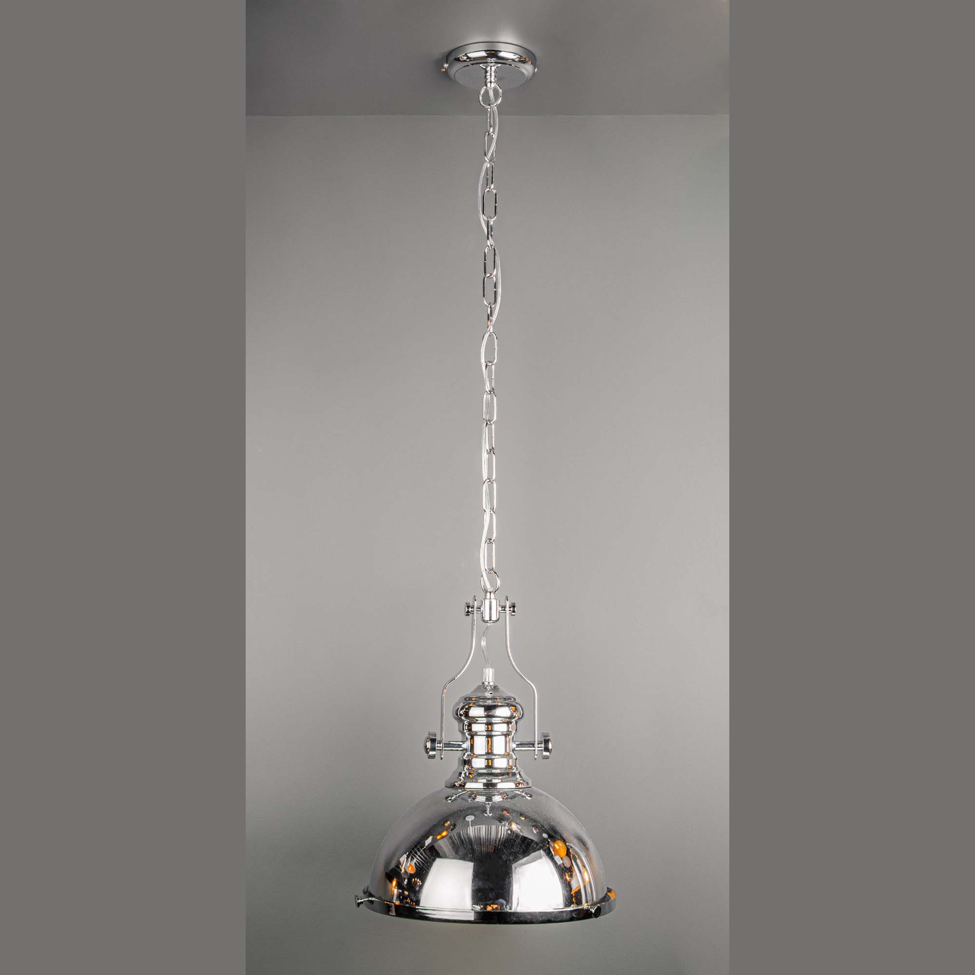 Polished chrome 2024 pendant light