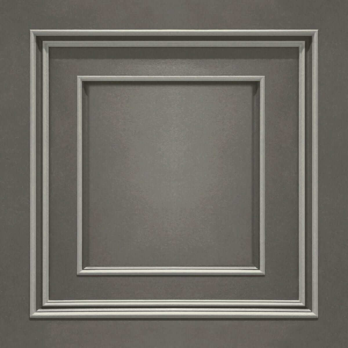 Wallpaper  -  Belgravia Amara Panel Gunmetal & Silver Wallpaper - 7390  -  60001993